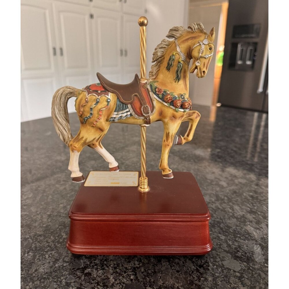 San Francisco Music Box Company Carousel Horse Figurine Goldstein Circa 1913